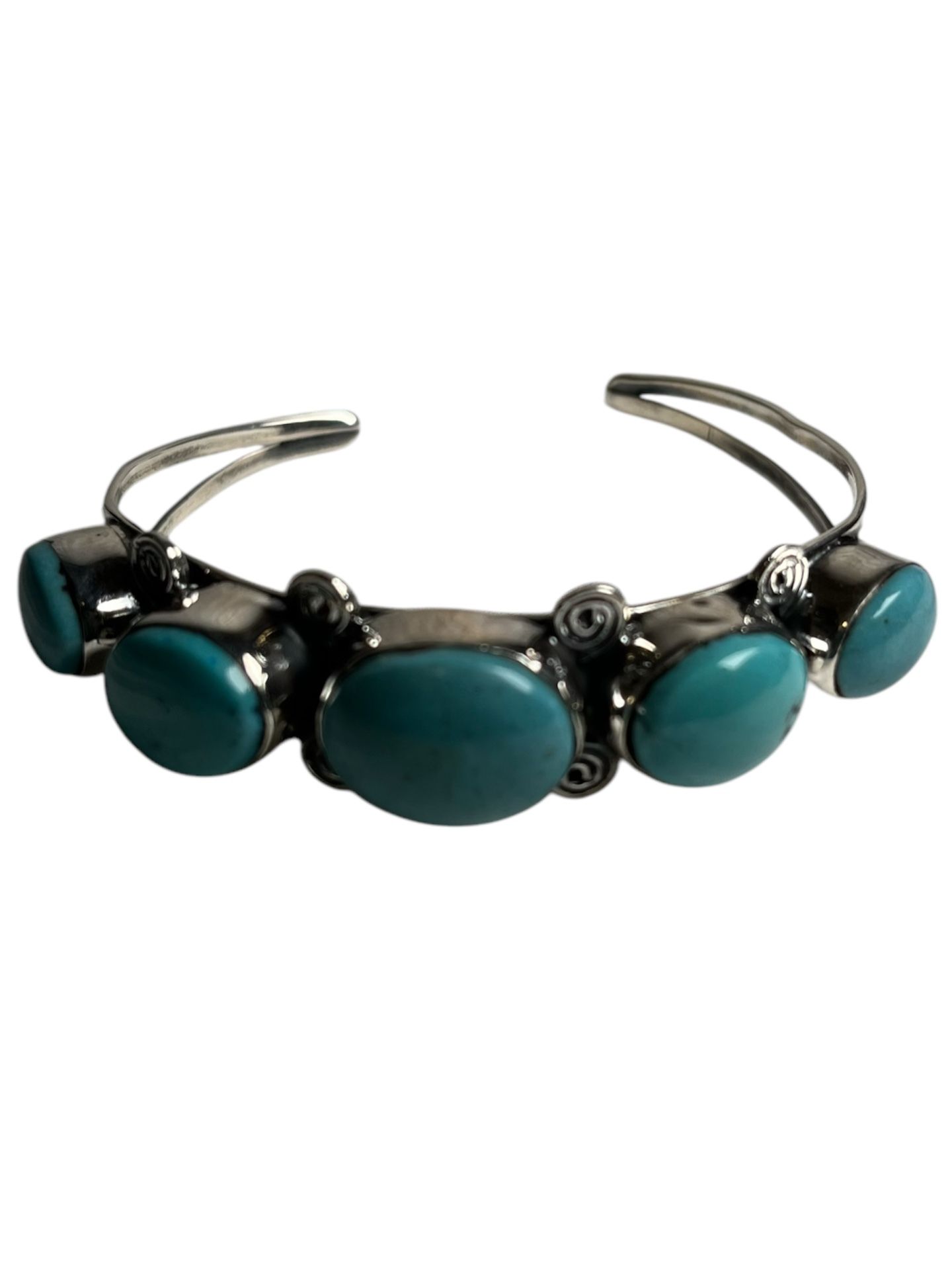 Genuine SS925 Turquoise Cuff Bracelet