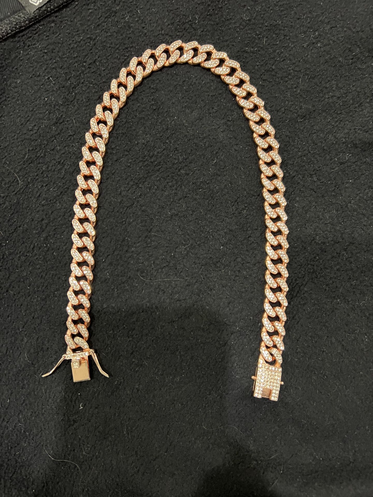 20 inch moissanite rose gold