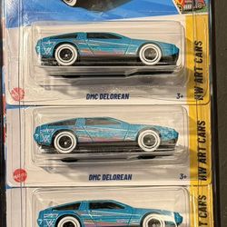 Hot Wheels DMC Delorean- HW Art Cars 5/10 Scale 1:64