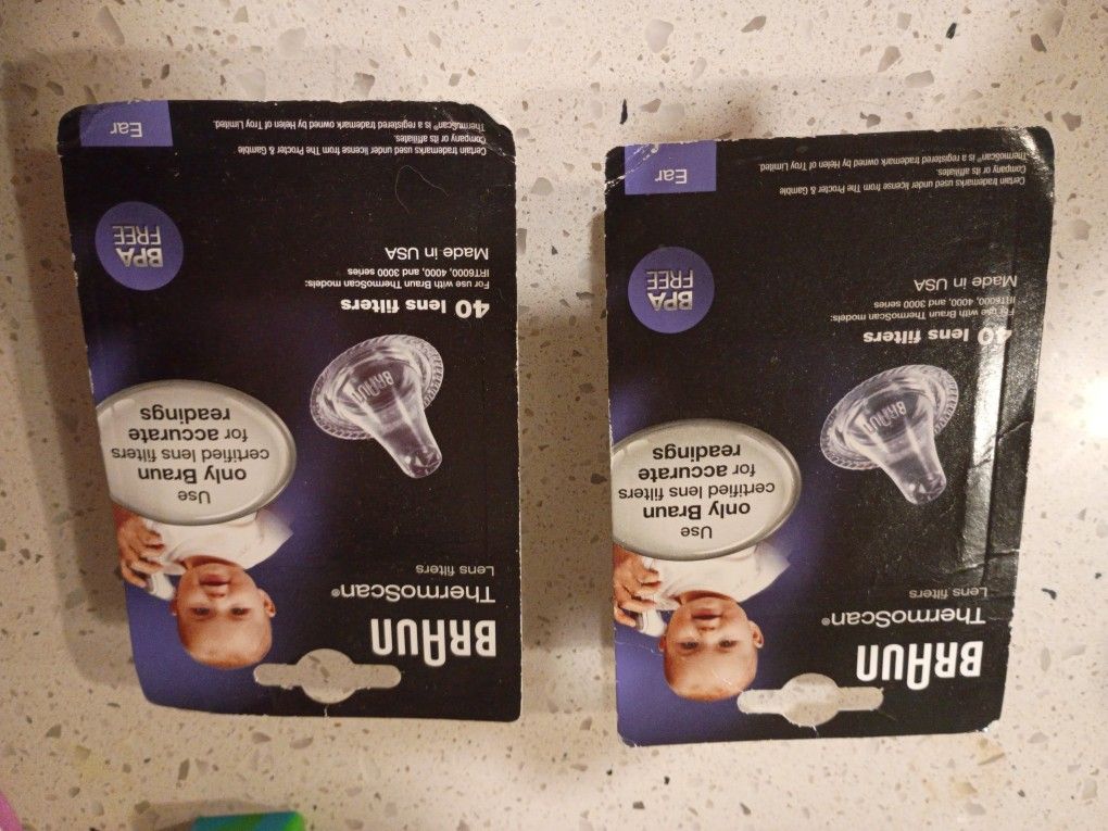 Braun Thermoscan Lens Filters (40) 2 Box's (80) Count