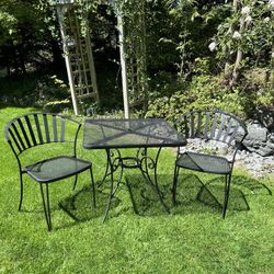 Wrought Iron Patio Bistro Set 