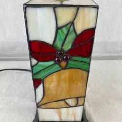 Vintage Collectable Cracker Barrel Stained Glass Lamp Tiffany style. Works