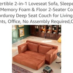 Love Seat Sofa Convertible 
