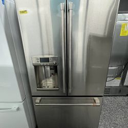 Cafe Counter Depth Stainless Fridge With Keurig K Cup Brewing System