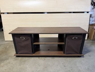 TV Stand with 2 Storage Baskets