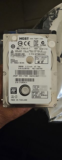 HGST HDD 500gb