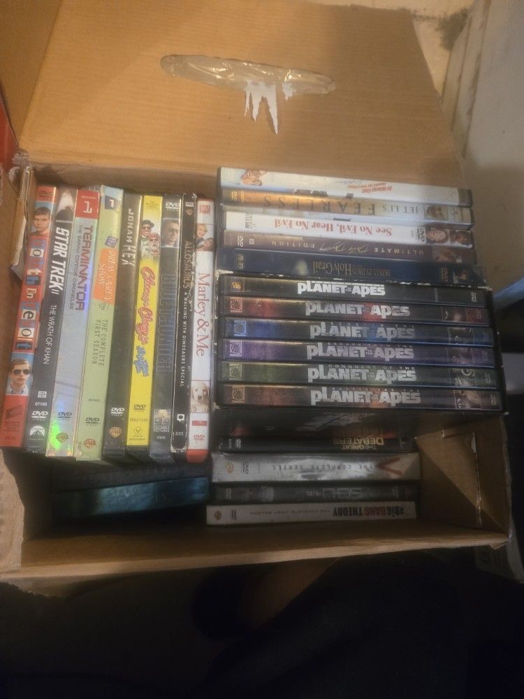 8 boxes of full dvd & tv season