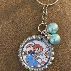 Raggedy Ann And Andy Keychain