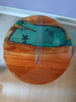 18" Epoxy Resin Coffee Table