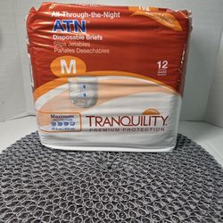 Tranquility ATN All-Through-The-Night Disposable Brief - M (12 Quantity)