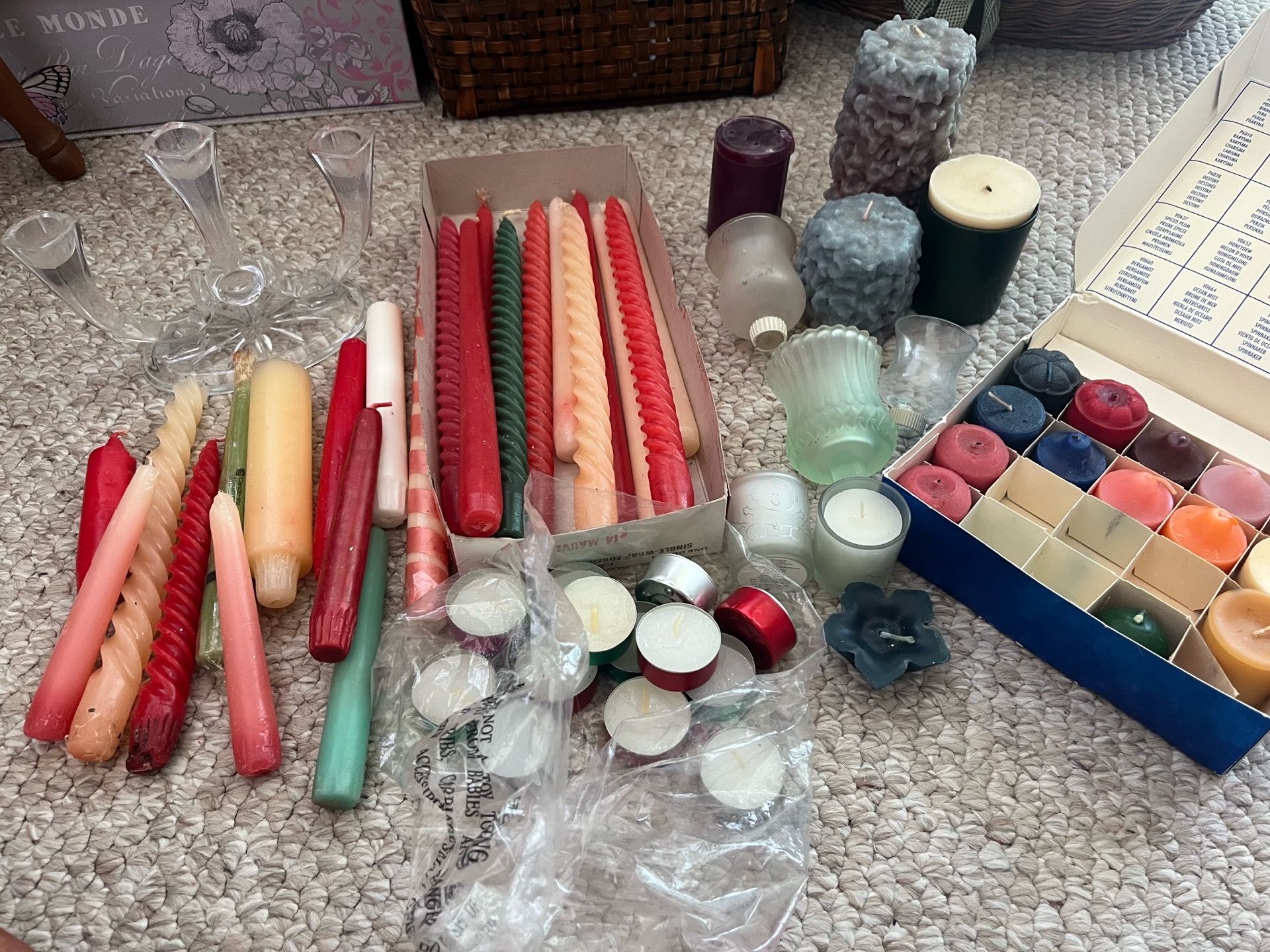 Large Assortment of Candles