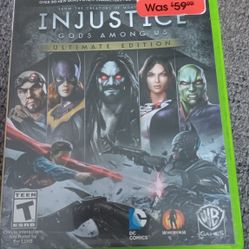 Injustice: Gods Among Us Ultimate Edition video game for the Xbox 360 console. 