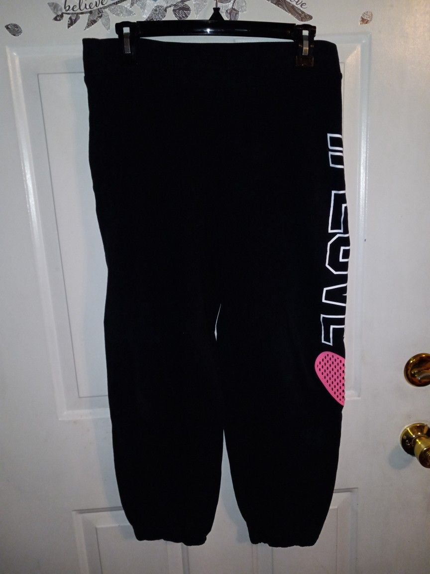 Jrs Black Medium Joggers