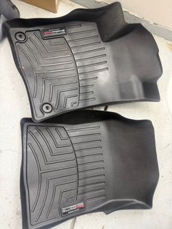 WeatherTech Front and Rear Floor Mats Black Pair