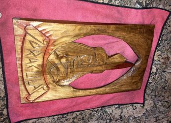Dracula Hand Carved Wooden Wall Decor