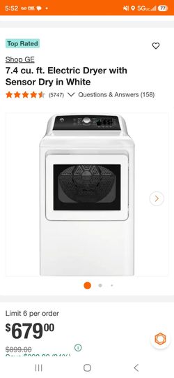 GE washer and dyer