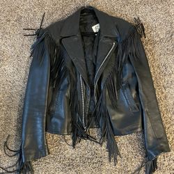 RODEO LEATHER FRINGE JACKET