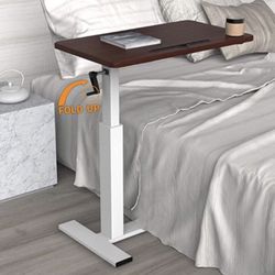 Balee Overbed Bedside Table Desk Crank Adjustable Height Laptop Computer Heavy-D