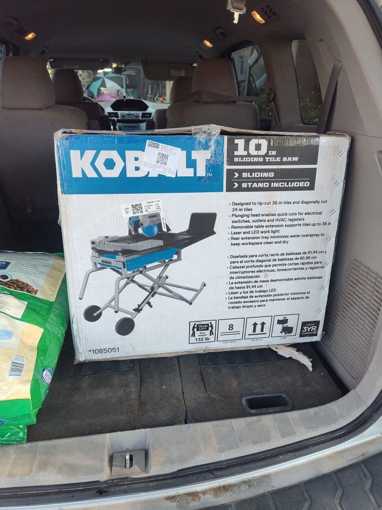 Cobalt 10-in Tile Saw With Stand New In Box