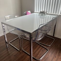Ikea Acrylic Dining Set
