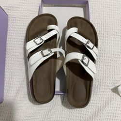 Madden Girl White Sandals