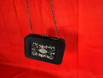Vintage black mini shoulder bag