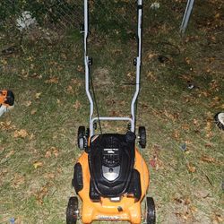 yardmax gas basic push lawn mower just serviced 