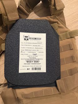 Bullet proof vest