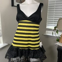 Women's Adult Sexy bumblebee costume sz Large 12-14
