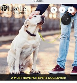 bluzelle 8m long dog leash for dogs up to 50kg flexible retractable leash