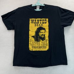 WWE WWF Cactus Jack Wanted Dead or Alive Shirt Men XL Y2k Vintage Mankind