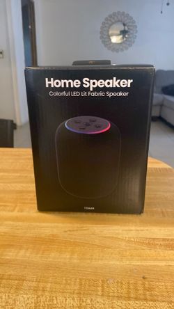 Home speaker colorful lit fabric