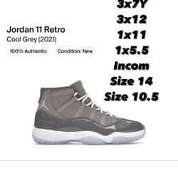 Jordan 11  All Size In Hand Today 