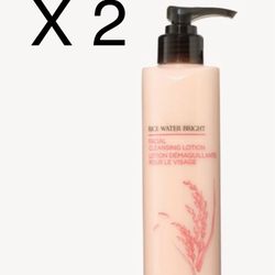 (2) Avon The Face Shop Rice Water Bright Facial Cleansing Lotions 6.7 fl. oz.