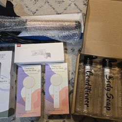 New Beauty Facial & Hair Care Gift Lot - Scrubber, Curl Iron, Pore Cleaner, more 