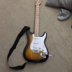 Squire by fender beginner Guitar/w Squire amp