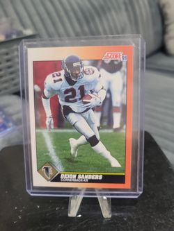 Deion Sanders score 1991 football card