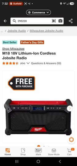 M18 18V Lithium-Ion Cordless Jobsite Radio