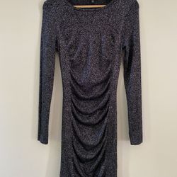 Express Black Glittery Party Dress