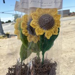 Sunflower 🌻 Handmade Crocheted $15 Each Mothers Day 