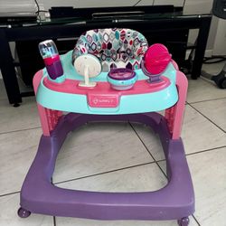 Baby Girl Walker Purple And Pink