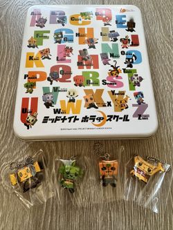 MIDNIGHT HORROR SCHOOL Figure Key Chains With Tin Can