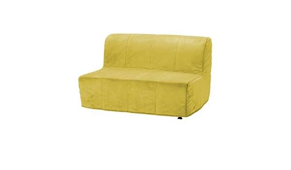 IKEA Lycksele Lovas two-seat sofa in yellow