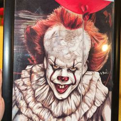 Framed Pennywise Picture (IT)