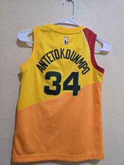 Nike Giannis Antetokounmpo Milwaukee Bucks NBA Jersey #34 City Swingman Size Small
