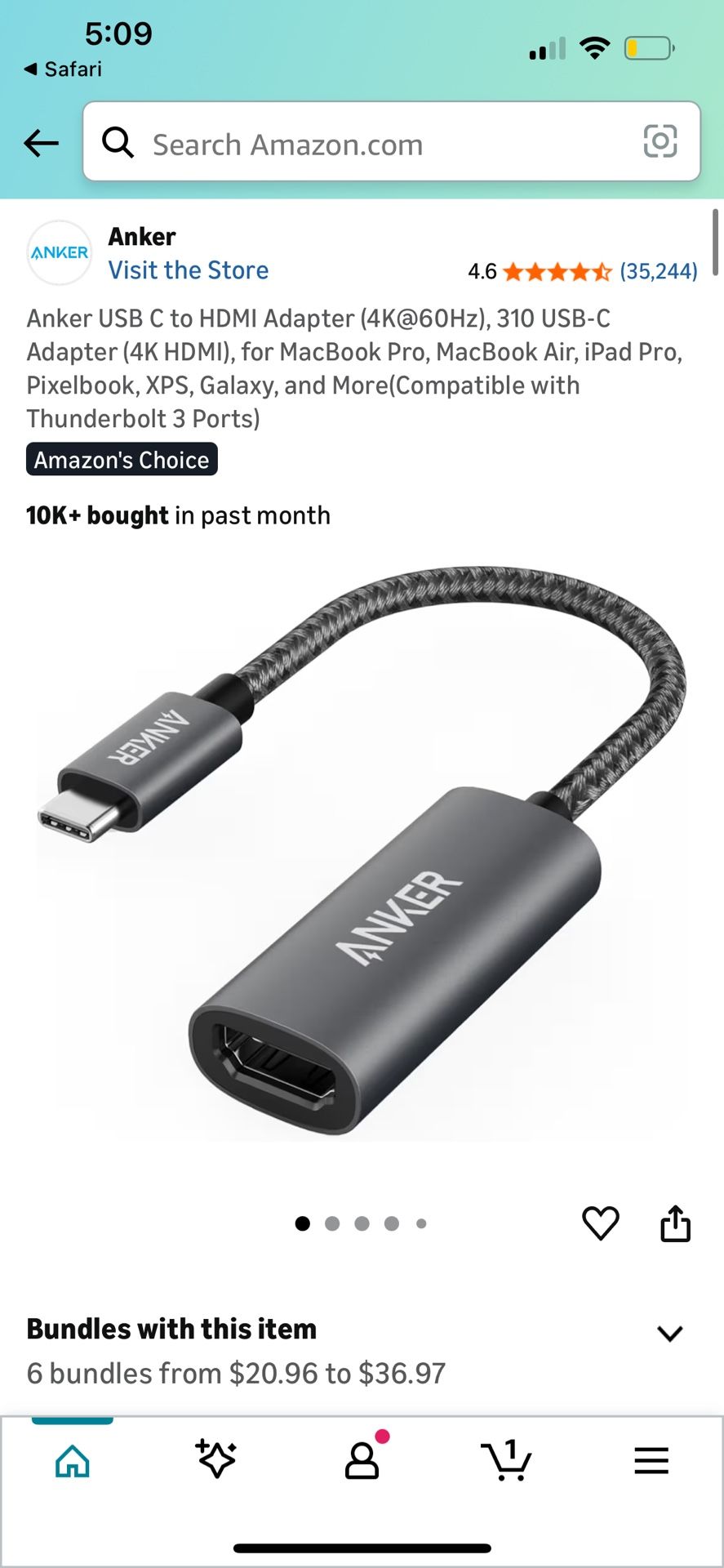 Anker USB C to HDMI Adapter
