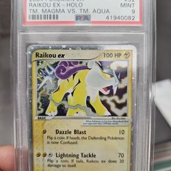 Pokemon RAIKOU EX psa 9 