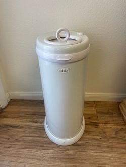 Ubbi White Diaper Pail - White