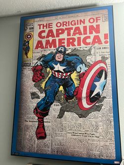 Two Captain America and Spider Man pictures