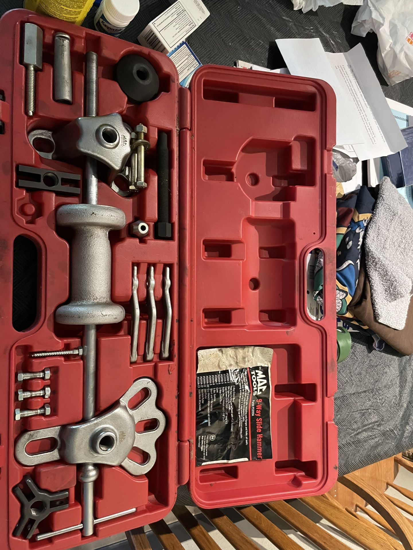 Mac 5 lbs. Slide Hammer Puller Kit in excellent condition $200 firm in n Lakeland 